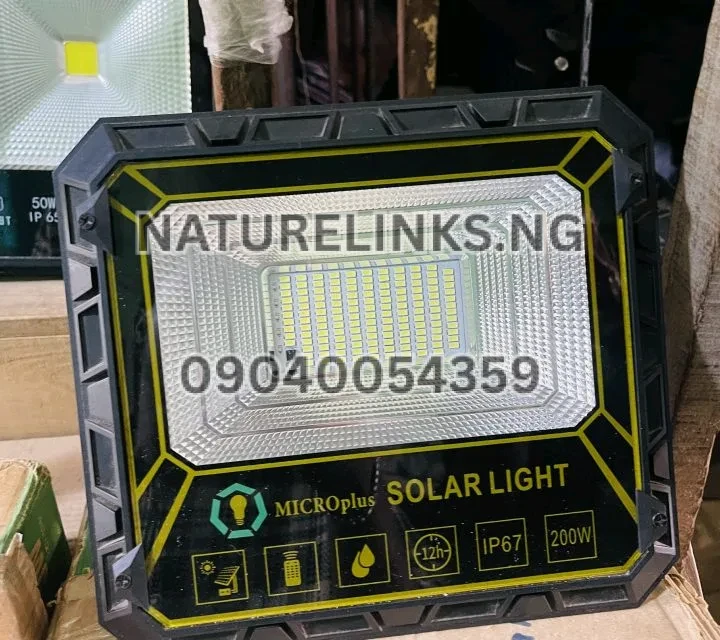 200W Micro Plus Solar Flood Light Price in Nigeria 200W Micro Plus Solar Flood Light Price in Nigeria Nature Solar Global Limited π³π¬