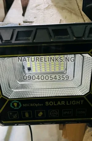 100W Micro Plus Solar Flood Light Price in Nigeria Nature Solar Global Limited 🇳🇬