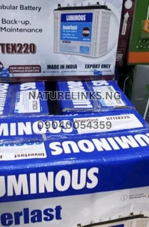 220Ah Luminous InverLast Tall Tubular Price in Nigeria Nature Solar Global Limited 🇳🇬