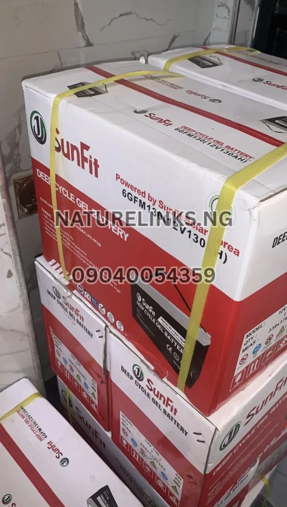 SunFit 130Ah Solar Battery Price in Nigeria