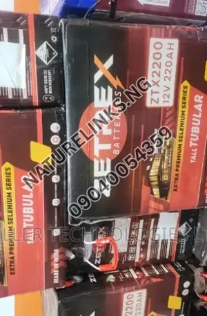 Zetrex Tubular Battery 220AH 12V India Battery Price in Nigeria Nature Solar Global Limited 🇳🇬