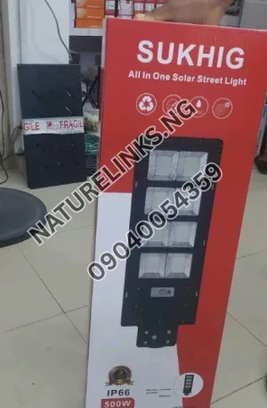 500W Solar Street Light Sukhig Price in Nigeria Nature Solar Global Limited 🇳🇬