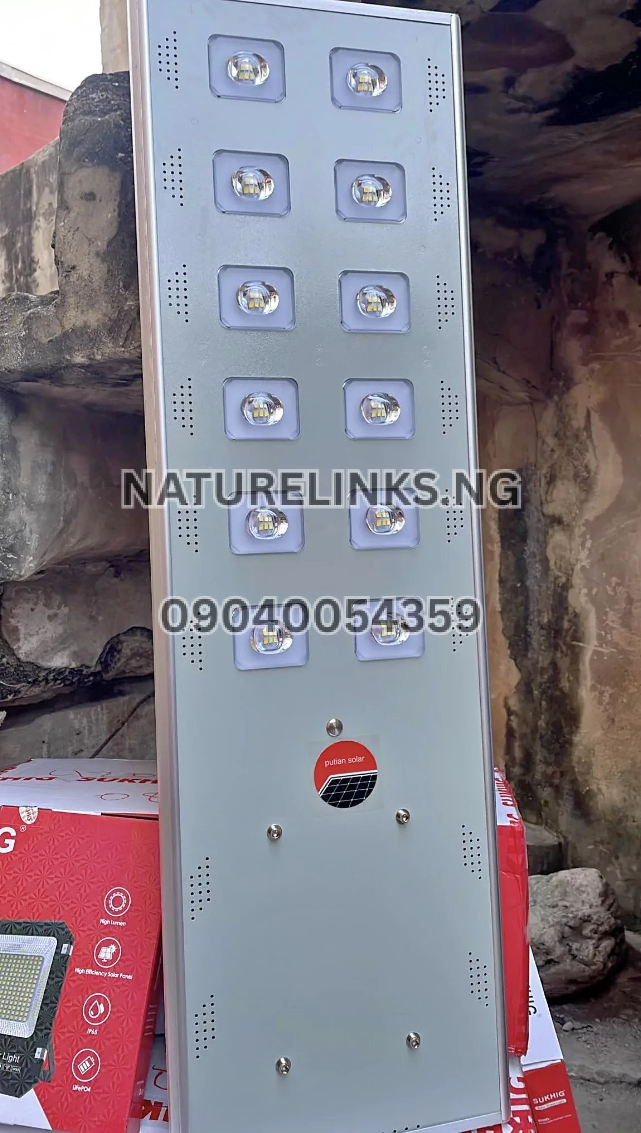 Putian Solar Street Light Specifications