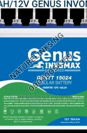 Genus 150AH 12V Battery Price in Nigeria Nature Solar Global Limited 🇳🇬