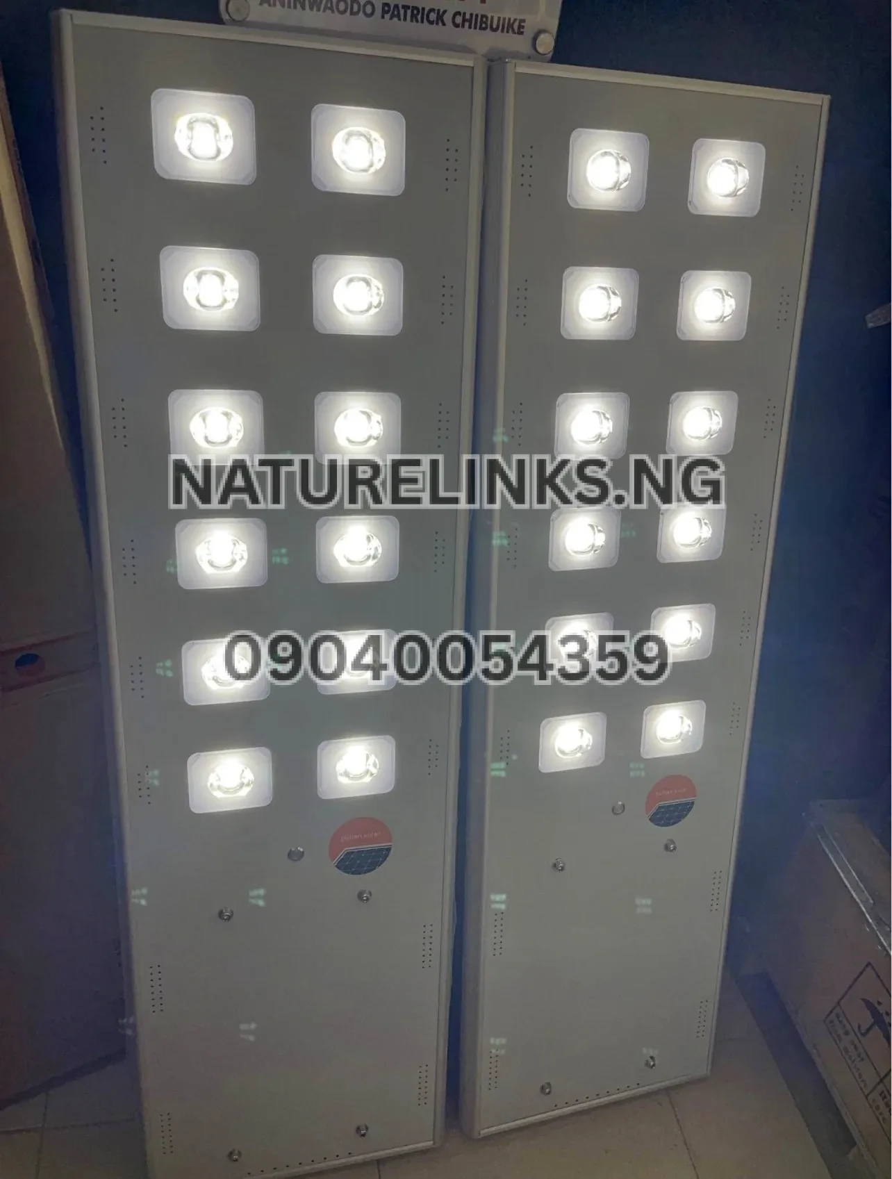 Putian Solar Street Light Specifications