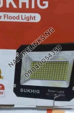 Sukhig Solar Flood Light 200W + Panel Price in Nigeria Nature Solar Global Limited 🇳🇬
