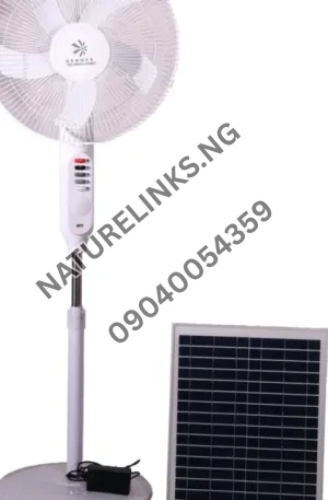 Rechargeable Standing Fan With Solar Panel Price in Nigeria Nature Solar Global Limited 🇳🇬