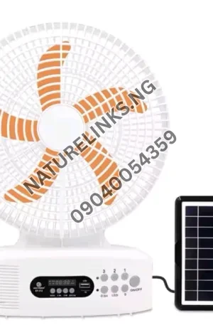 Solar Phone Charging Rechargeable Fan Price in Nigeria Nature Solar Global Limited 🇳🇬