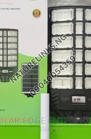 4000W GP Solar Street Light + Free Pole Price in Nigeria Nature Solar Global Limited 🇳🇬