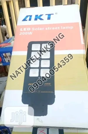Akt Solar Street Light 200W + Free Pole Price in Nigeria Nature Solar Global Limited 🇳🇬