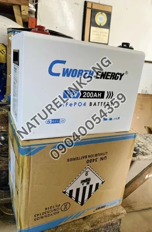 Cworth Solar Lithium Battery 12V 200Ah Price in Nigeria Nature Solar Global Limited 🇳🇬