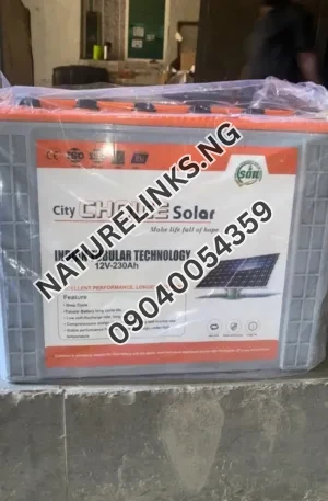 230Ah City Choice Indian Tubular Battery Price in Nigeria Nature Solar Global Limited