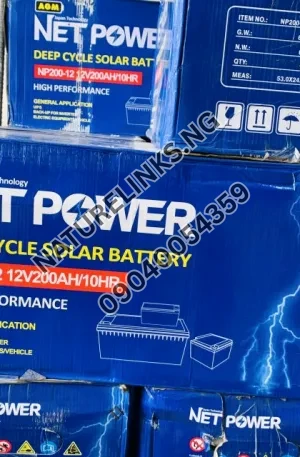 Net Power Deep Cycle Solar Battery Price in Nigeria Nature Solar Global Limited 🇳🇬