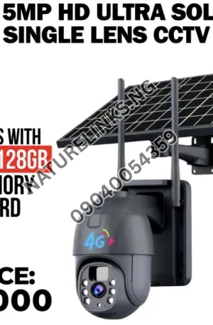 4K 5MP HD ULTRA SOLAR SINGLE LENS CCTV Price in Nigeria Nature Solar Global Limited 🇳🇬