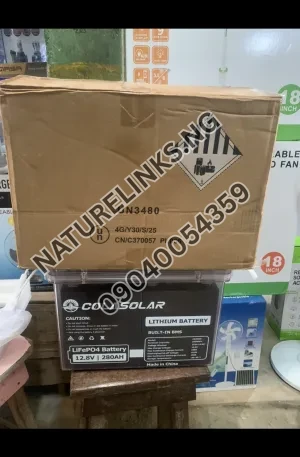 COLASOLAR LiFePO4 12.8V | 280AH LITHIUM BATTERY Price in Nigeria Nature Solar Global Limited 🇳🇬 2