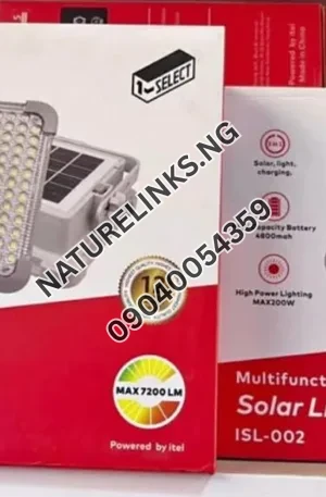 Itel Multifunctional Solar Light-L2 System Price in Nigeria Nature Solar Global Limited