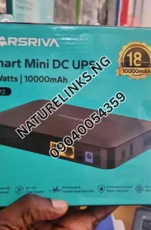 Marsriva Smart Mini DC UPS 18W/10,000mAh Price in Nigeria Nature Solar Global Limited 🇳🇬