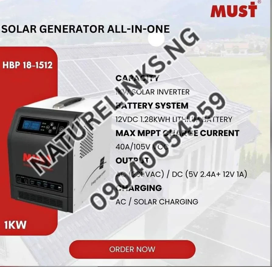 MUST Solar Generator Price in Nigeria MUST Solar Generator Price in Nigeria Nature Solar Global Limited