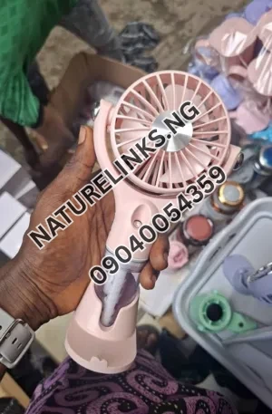 New Portable Baddies Mini Hand Fan With Airfreshner Price in Nigeria Nature Solar Global Limited