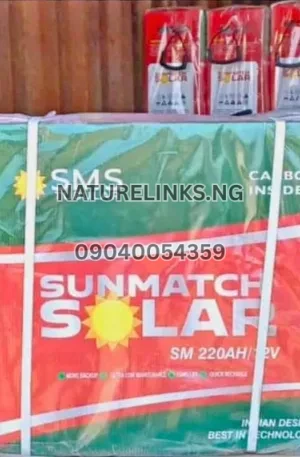 SMS 220ah 12v tall tubular battery Price in Nigeria Nature Solar Global Limited 🇳🇬