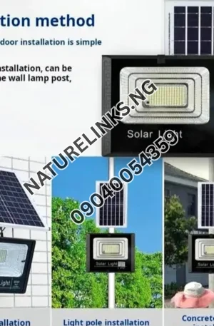 3,000W Solar Light with Remote and Solar Panel Price in Nigeria Nature Solar Global Limited