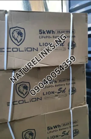 Ecolion Lithium Ion Battery 5kWh 24V Price in Nigeria Nature Solar Global Limited