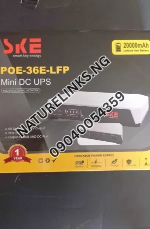 SKE 20000mAh Mini DC Router Power Bank Works for MTN FibreX Price in Nigeria Nature Solar Global Limited 🇳🇬