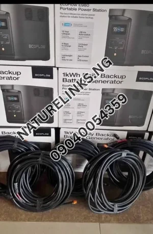 Xt60i to Mc4 Cable for Ecoflow Power Station – (1,5,10, and 15) Meter Price in Nigeria Nature Solar Global Limited 🇳🇬