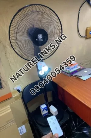 ZL SOLAR STANDING FAN WITH REMOTE CONTROL, PANEL AND ONE BULB Price in Nigeria Nature Solar Global Limited