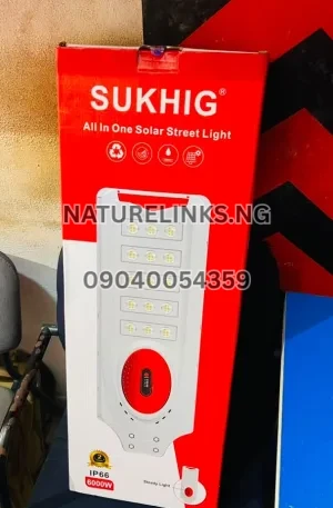 6000 Watts Sukhig All in One Solar Street Light Price in Nigeria Nature Solar Global Limited 🇳🇬
