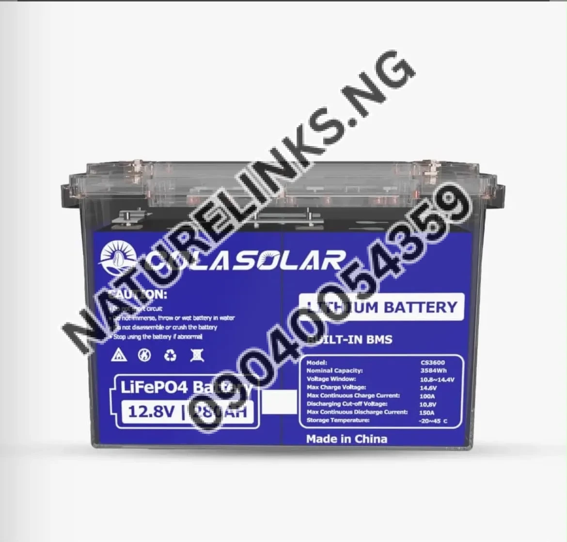 Cola Solar CS3600 12.8V 280Ah LiFePO4 Lithium Battery Price in Nigeria Cola Solar CS3600 12.8V 280Ah LiFePO4 Lithium Battery Price in Nigeria Nature Solar Global Limited π³π¬