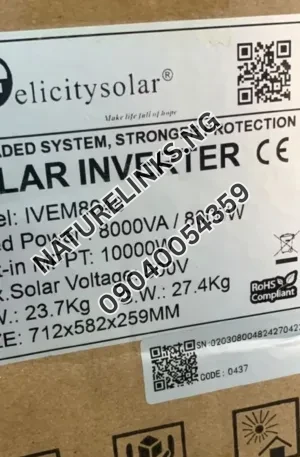 8kVA Hybrid Inverter Price in Nigeria Nature Solar Global Limited