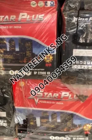 Star Plus 220Ah 12V Tall Tubular Battery