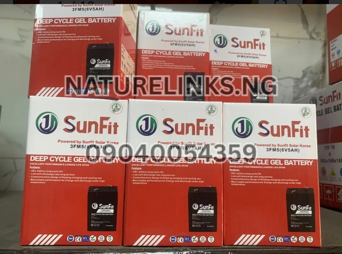 65AH/12V SUNFIT GEL DEEP CYCLE BATTERY Price in Nigeria 4 65AH/12V SUNFIT GEL DEEP CYCLE BATTERY Price in Nigeria Nature Solar Global Limited π³π¬ 4