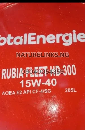 TotalEnergies RUBIA FLEET HD 300 15W-40 Price in Nigeria Nature Solar Global Limited 🇳🇬
