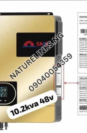 SMS 10.2KVA 48V Hybrid Inverter Price in Nigeria Nature Solar Global Limited