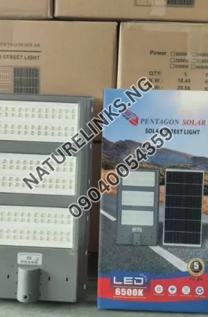 PENTAGON 1000W Solar Street Light Price in Nigeria Nature Solar Global Limited 🇳🇬