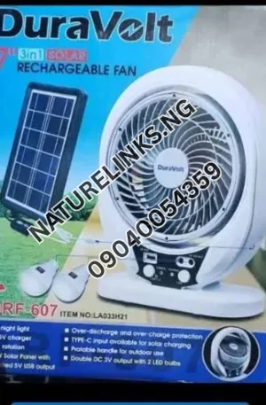Duravolt Rechargeable Table Solar with Lights Price in Nigeria Nature Solar Global Limited