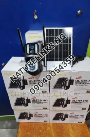 CHIBYCO 4G Ultra HD Dual Lens Solar PTZ Camera Price in Nigeria Nature Solar Global Limited