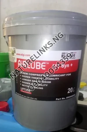 ELGi AIRLUBE UT Syn + Screw Compressor Oil 000998090 Price in Nigeria 2 ELGi AIRLUBE UT Syn + Screw Compressor Oil 000998090 Price in Nigeria Nature Solar Global Limited π³π¬ 2