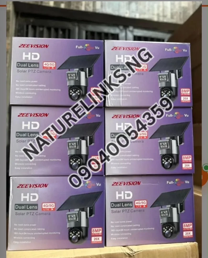 Zeevision HD Dual Lens Solar PTZ Camera Price in Nigeria Zeevision HD Dual Lens Solar PTZ Camera Price in Nigeria Nature Solar Global Limited