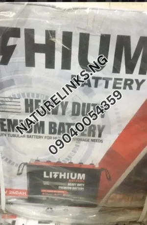 Lithium India High Power Heavy Duty Premium Tubular Battery Price in Nigeria Nature Solar Global Limited