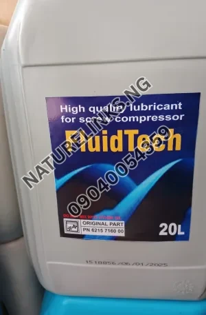 Fluidtech Screw Compressor Oil 6215 7160 00 Price in Nigeria 2 Fluidtech Screw Compressor Oil 6215 7160 00 Price in Nigeria Nature Solar Global Limited π³π¬ 2