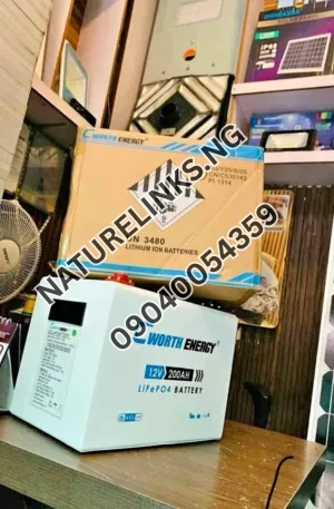 Cworth 200ah Lithium Battery 12v Battery Price in Nigeria Nature Solar Global Limited