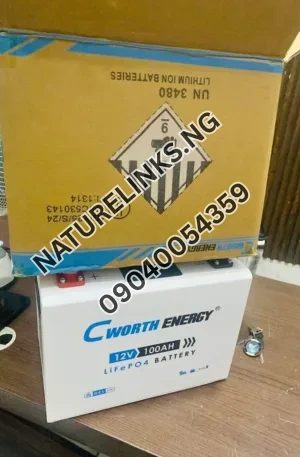 200ah Cworth Lithium Battery 12v 2.56kwh Price in Nigeria Nature Solar Global Limited
