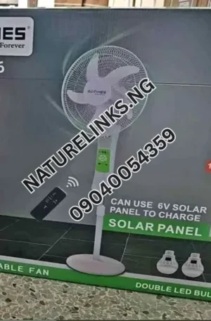 16″ GDtimes Solar Rechargeable Fan with 2 Bulbs and Solar Panel Price in Nigeria 2 16″ GDtimes Solar Rechargeable Fan with 2 Bulbs and Solar Panel Price in Nigeria Nature Solar Global Limited 2