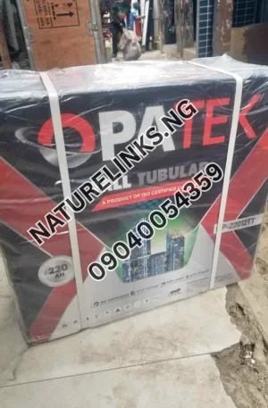 Opatek Tubular Battery 220Ah 12V Price in Nigeria Nature Solar Global Limited