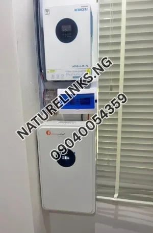 6.2kva Inverter and 5kwh Lithium Battery with 6 Pieces of 600 Watts Solar Panel Price in Nigeria Nature Solar Global Limited