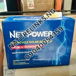 NetPower Solar Gel Battery 100ah Price in Nigeria Nature Solar Global Limited
