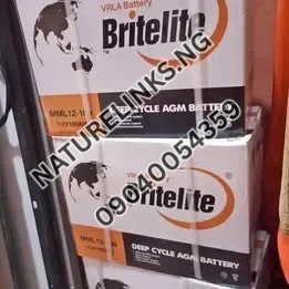 BriteLite Solar Gel Battery Price in Nigeria Nature Solar Global Limited